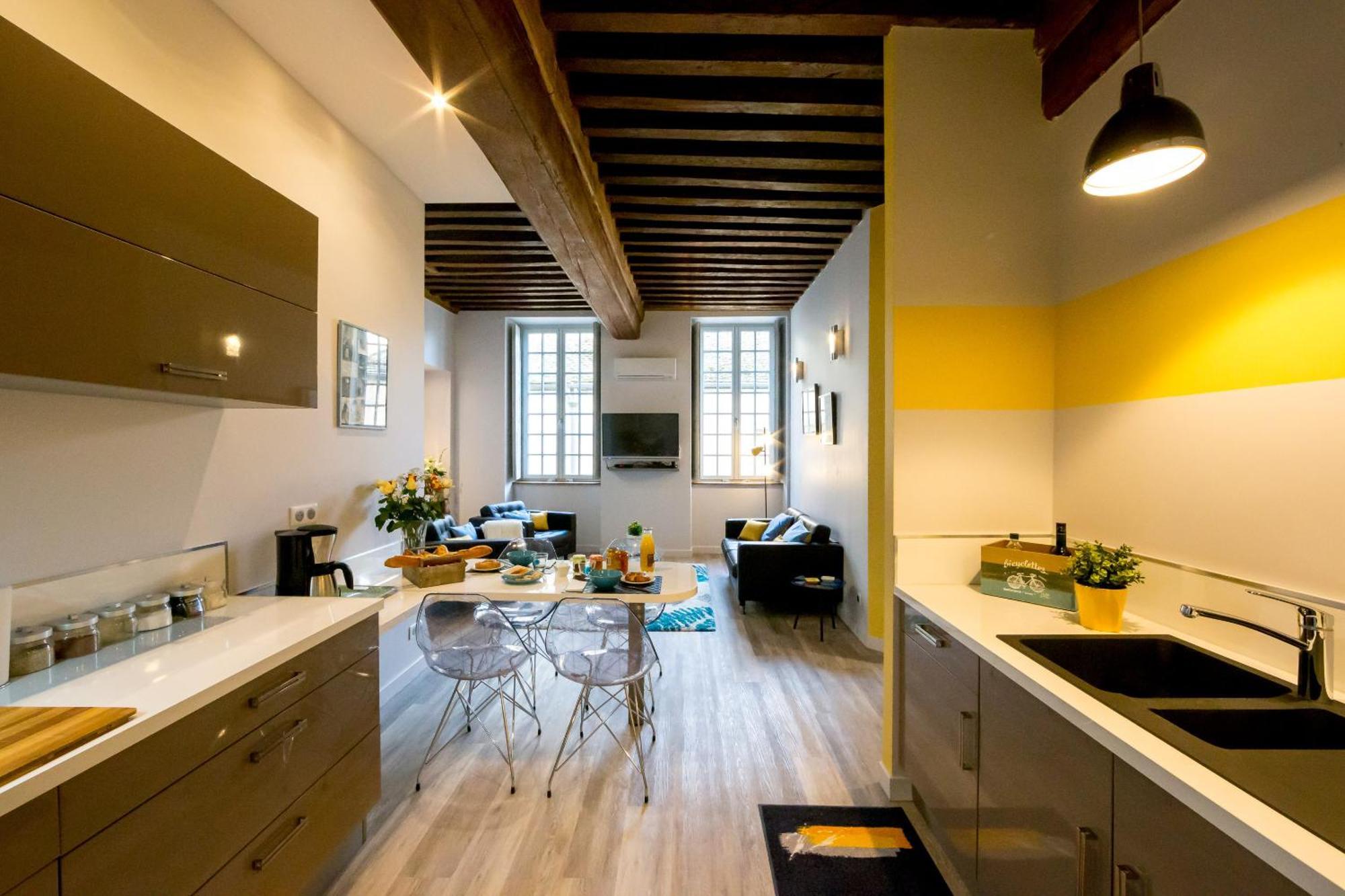 Residence Beaune Sweet Home, 4 Appartements D'Exception Avec Parking Inclus Pokoj fotografie